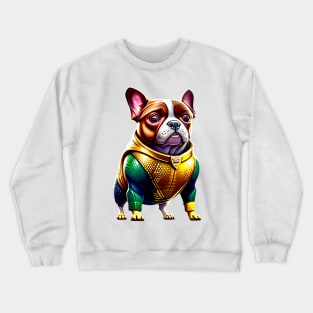 Frenchie in Oceanic Heroic Attire Version 2 Crewneck Sweatshirt